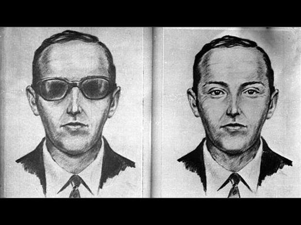 This is an artist's sketch of the skyjacker known as 'Dan Cooper' and 'D.B. Cooper', from the recollections of passengers and crew of a Northwest Orient Airlines jet he hijacked between Portland and Seattle, Nov. 24, 1971, Thanksgiving eve. 'Cooper' later 