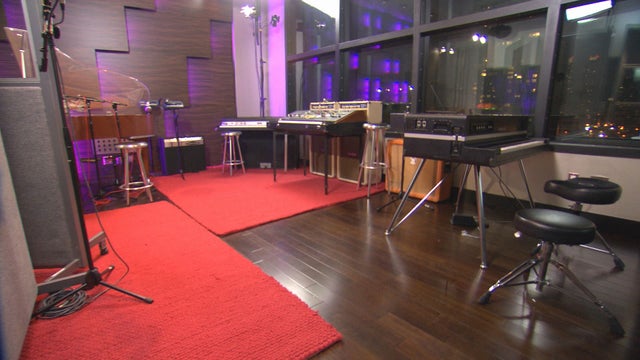 This is the inner sanctum: Keys' recording studio 