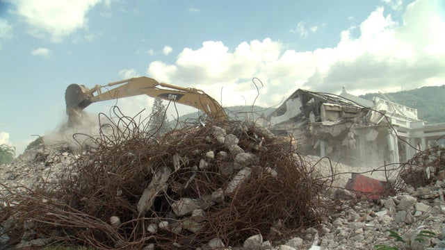 Penn's most visible project is working with the Haitian government to demolish the National Palace. 