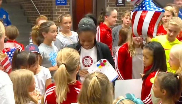 Ever since the summer Olympics  Douglas' life has been a whirlwind. She says she feels like a rock star.  