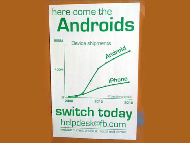 One of Facebook's Android posters. 