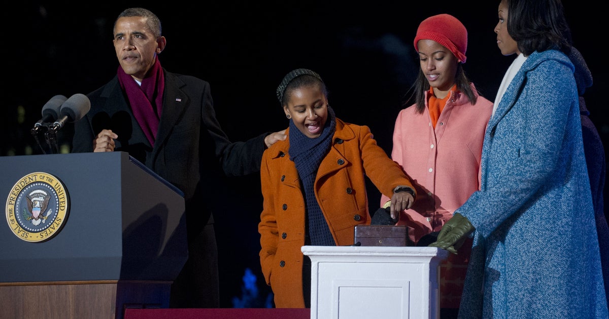 President Obama lights National Christmas Tree - CBS News