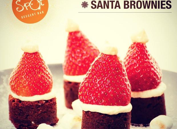 Santa Brownies 