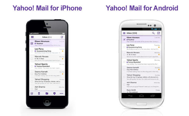 Yahoo Mail on iPhone and Android 