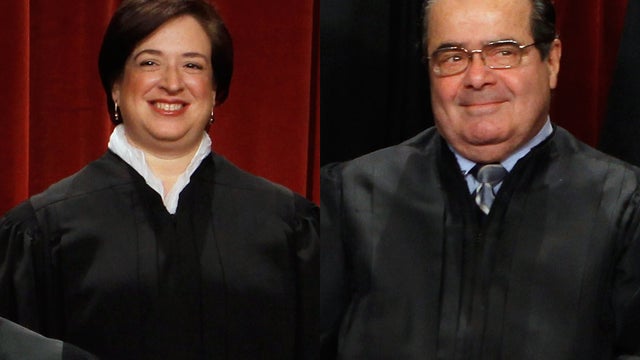 Elena Kagan and Antonin Scalia 