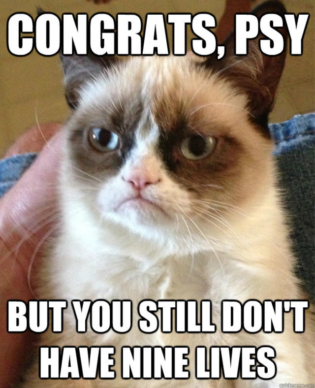 tillykke At søge tilflugt Mærkelig Gangnam Style," Grumpy Cat top best meme of 2012 - CBS News