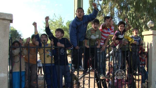 Children in the southern Syrian town of Sweida, largely populated by Druze. 