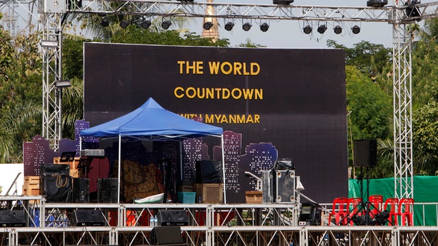 Preparations for Burma's first ever public New Year's Even bash 