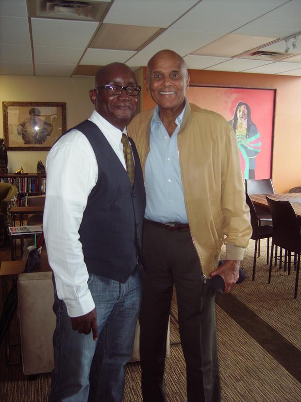 Black History Month: 1010 WINS' Larry Mullins with Harry Belafonte 