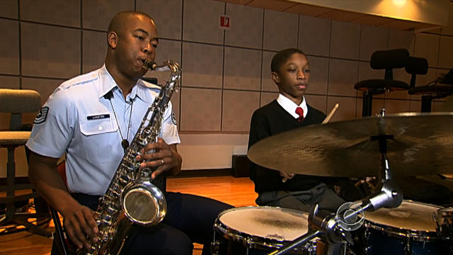 Musician playing inauguration, training next generation 