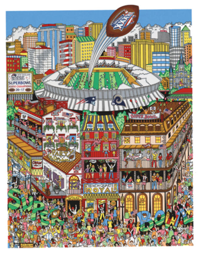 Super Bowl LVII (Arizona 2023) Official NFL Football Commemorative Pop Art  Poster - Fazzino