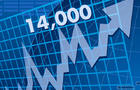 Dow Jones reaches 14,000 
