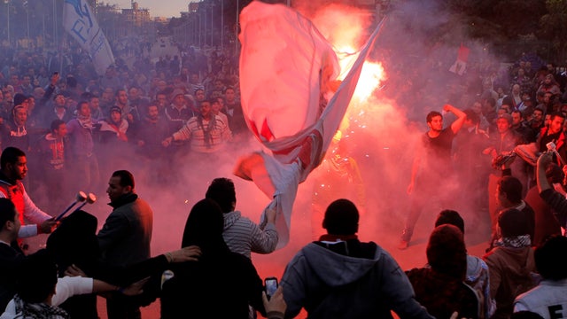 Protesters in Cairo, Egypt 