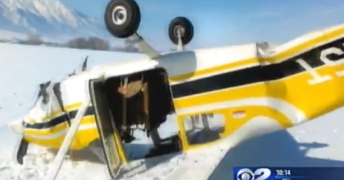 Cell phone video captures Utah plane crash CBS News