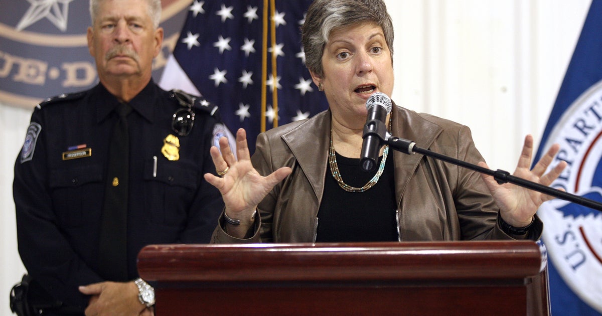 DHS' Napolitano touts border safety - CBS News