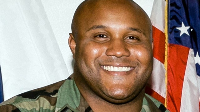 A photo released by the Los Angeles Police Department shows three images of suspect Christopher Dorner, a former Los Angeles officer. Police have launched a massive manhunt for the former Los Angeles officer suspected of killing a couple over the weekend  