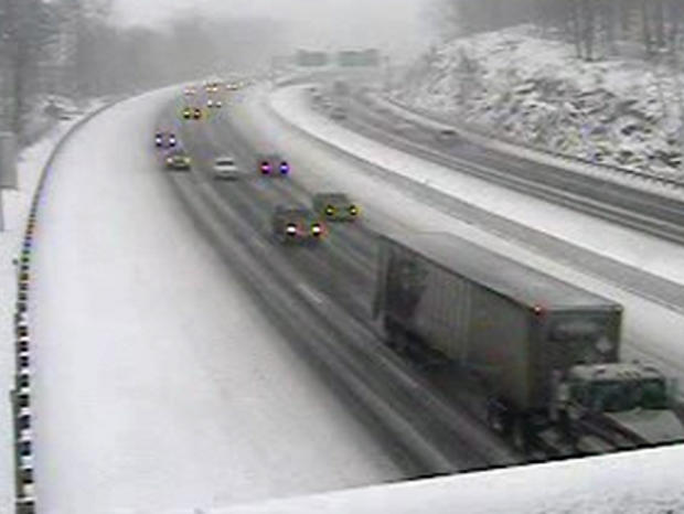 I-87 New York State Thruway Snow 