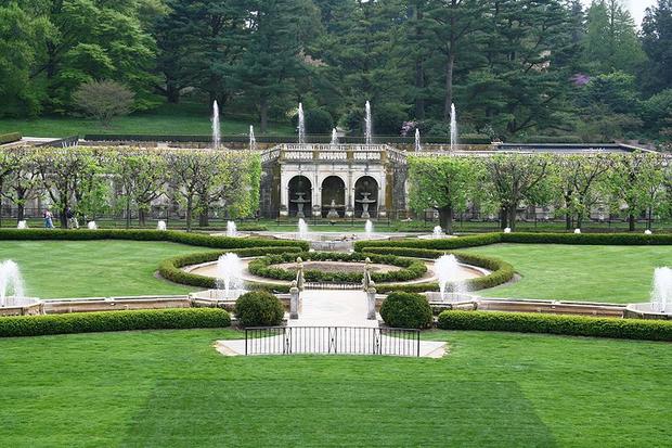 Main Fountains at Longwood Gardens in Kennett Square, PA 