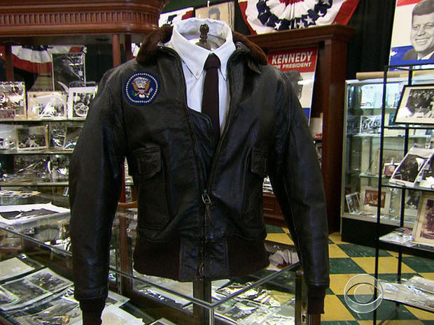 JFK's bomber jacket is expected to bring in the highest bids. 