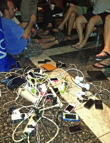 Aboard the Carnival Triumph cruise ship