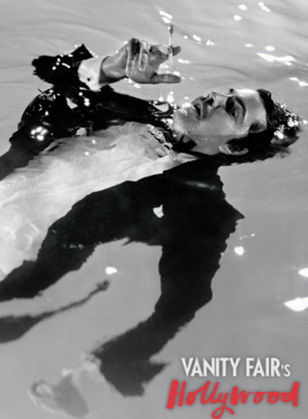Actor Jim Sturgess also dove into the pool for the "party" section of the shoot for the 2013 Vanity Fair Hollywood issue Portfolio.  