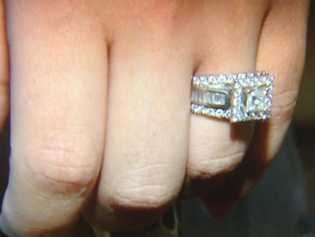 Hager Elsayed's diamond ring 