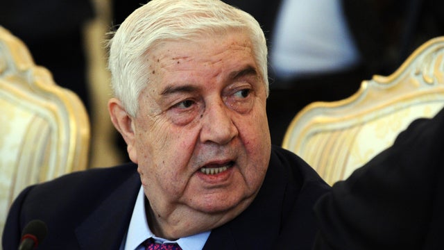 Syrian Foreign Minister Walid al-Mouallem 
