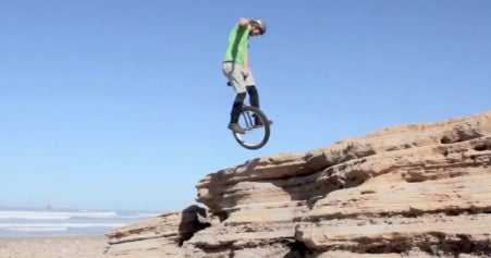 Extreme stunts with unicycling and trick shots CBS News