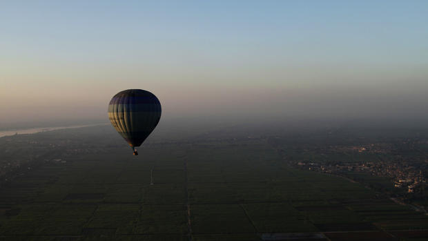 Hot air balloon crash in Egypt 