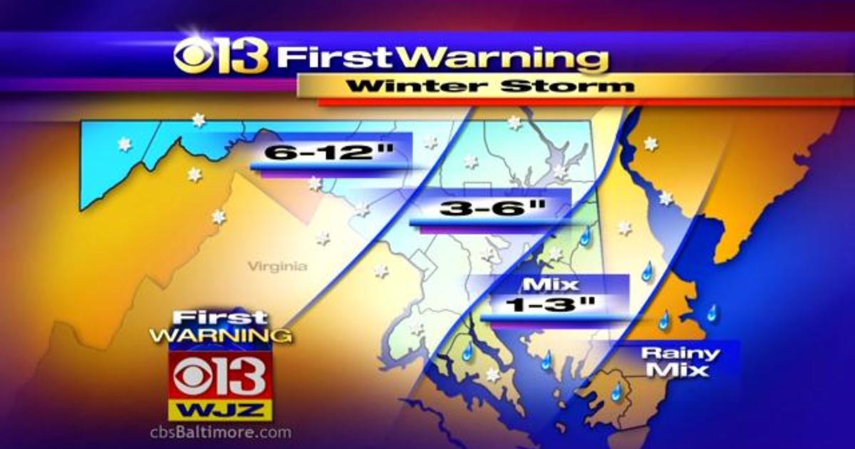 Maryland Gets Ready For Possible March Snow CBS Baltimore