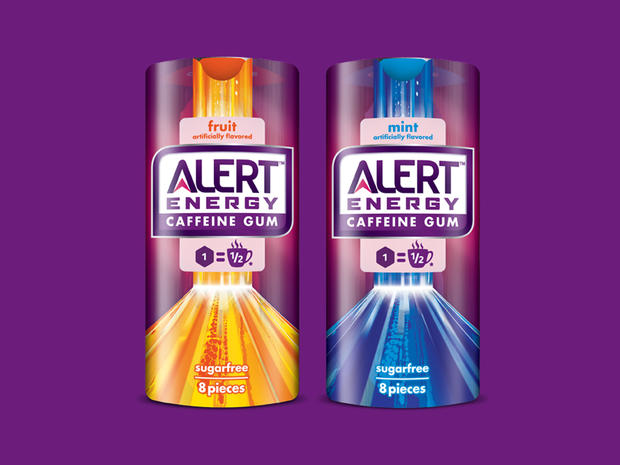This product image provided by the Wm. Wrigley Jr. Company shows packaging for Alert Energy Caffeine Gum. 