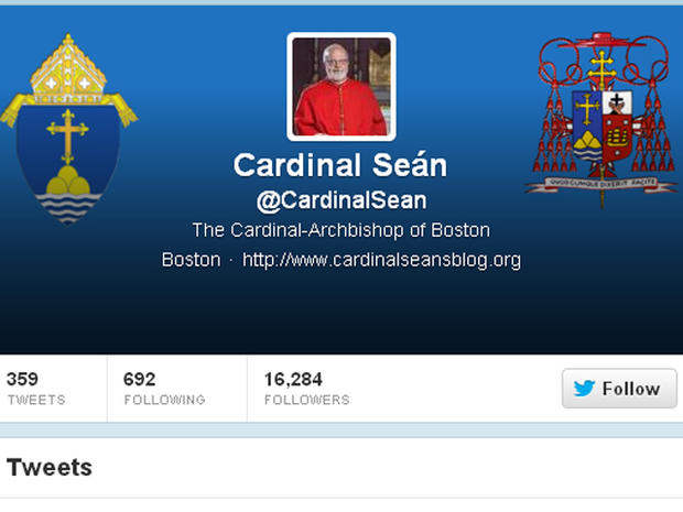Cardinal O'Malley Twitter 