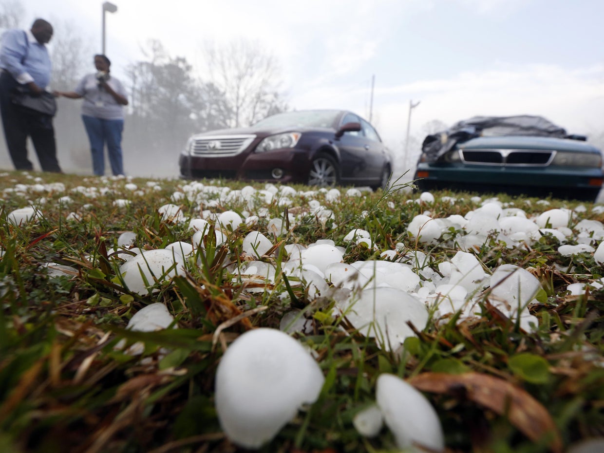 The day before spring, snow and hail along East Coast - CBS News