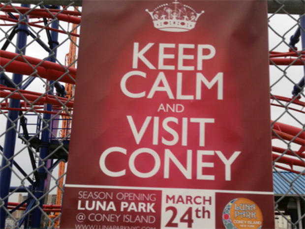 Keep Calm And Visit Coney Island Ad 