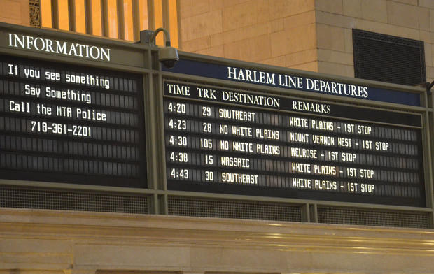 Departure board Grand Central Terminal 