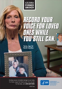Shocking ads Tips from smokers