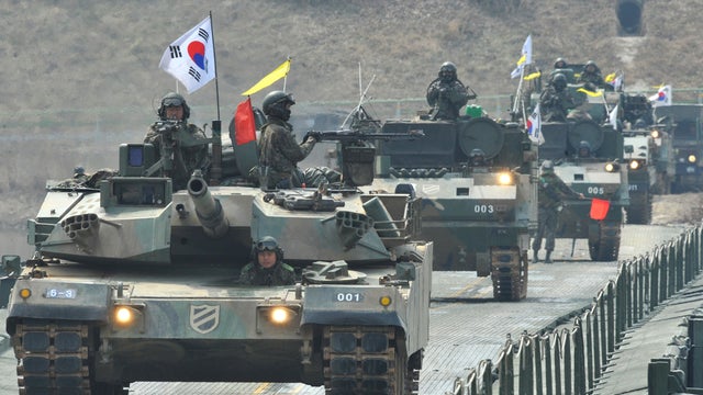 south korea, tanks, military drill 