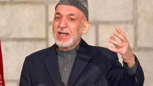 Afghan President Hamid Karzai speaks during a joint news conference with U.S. Secretary of State John Kerry, not pictured, at the presidential palace in Kabul March 25, 2013. 