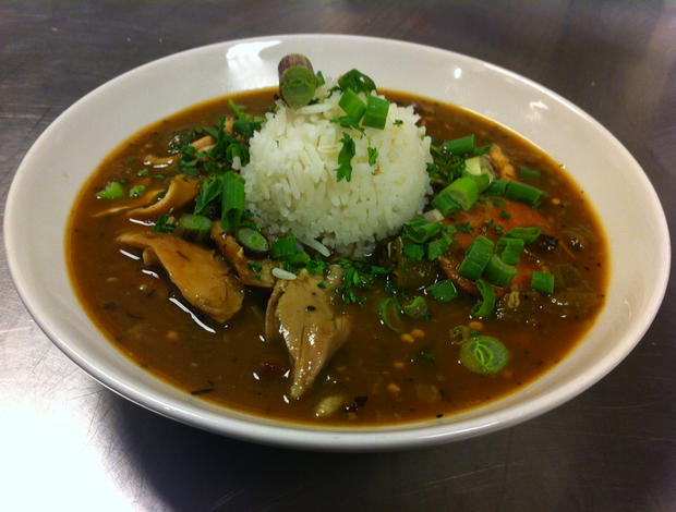 Boxing Room's Chicken and Sausage Gumbo 
