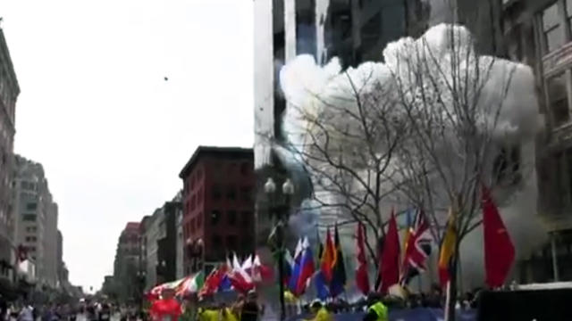 Bombs explode at the Boston Marathon 