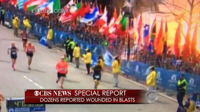 Video of Boston Marathon explosion 