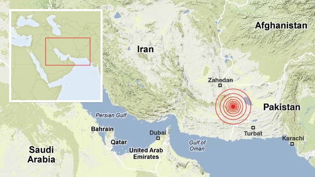 Quake hits Iran, Pakistan; dozens killed CBS News