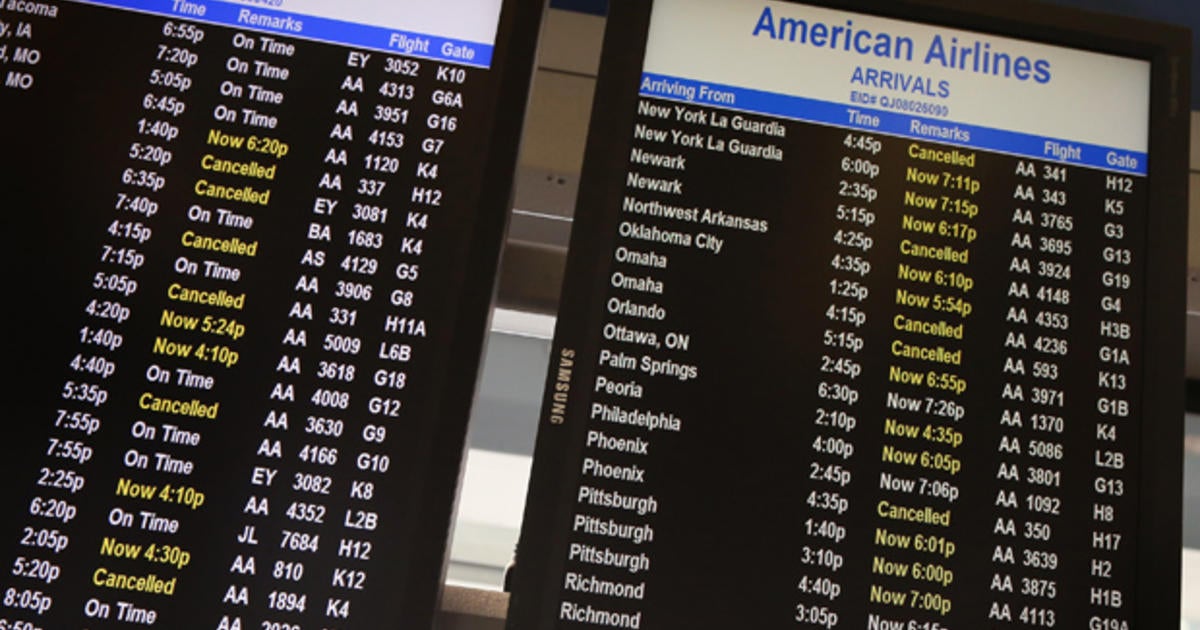 American Airlines resumes most flights - CBS News