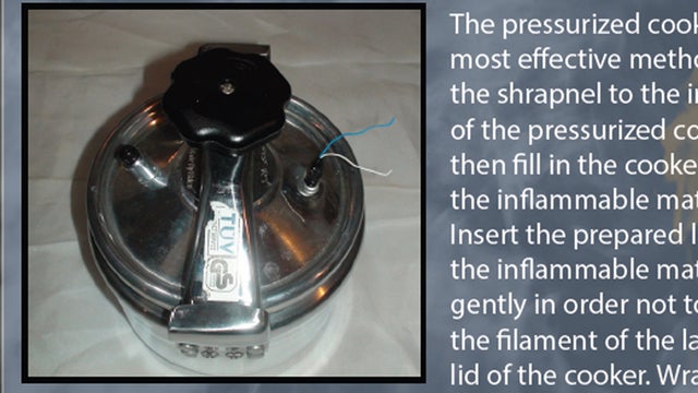 A pressure cooker bomb is shown in a how-to illustration from the al Qaeda-published online magazine "Inspire."  