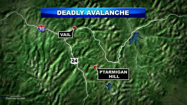 VAIL DEADLY AVALANCHE MAP 