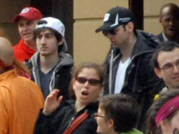 amerlan Tsarnaev, third from left, who was dubbed Suspect No. 1 and second from left, Dzhokhar A. Tsarnaev, who was dubbed Suspect No. 2 in the Boston Marathon bombings by law enforcement. 