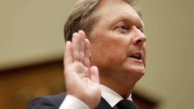 Henrik Fisker, former executive chairman and founder of Fisker Automotive, is sworn in before the Economic Growth, Job Creation, and Regulatory Affairs Subcommittee during a hearing on April 24, 2013, in Washington. 