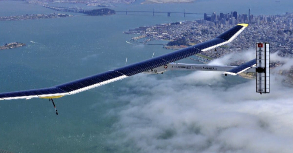 Solar plane completes test run ahead of history-making trip - CBS News