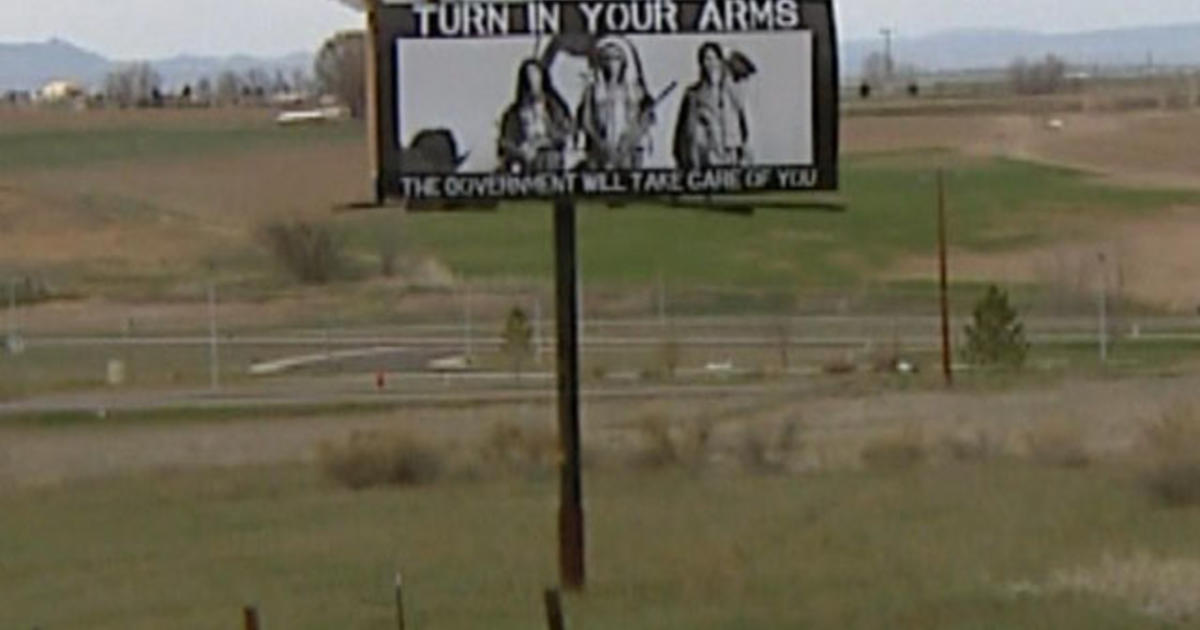 Pro Gun Billboards Disturb Some Native Americans Cbs Colorado 