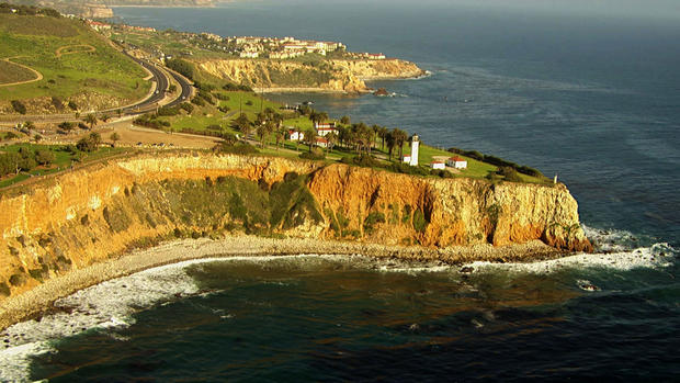 The cliffs in Rancho Palos Verdes, Calif., from which David Viens jumped. 
